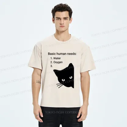 Tokyo-Tiger Basic Human Needs Washed T-Shirt