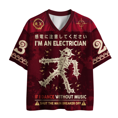 Tokyo-Tiger Funny Skull:Dancing Electrician Mesh Jersey