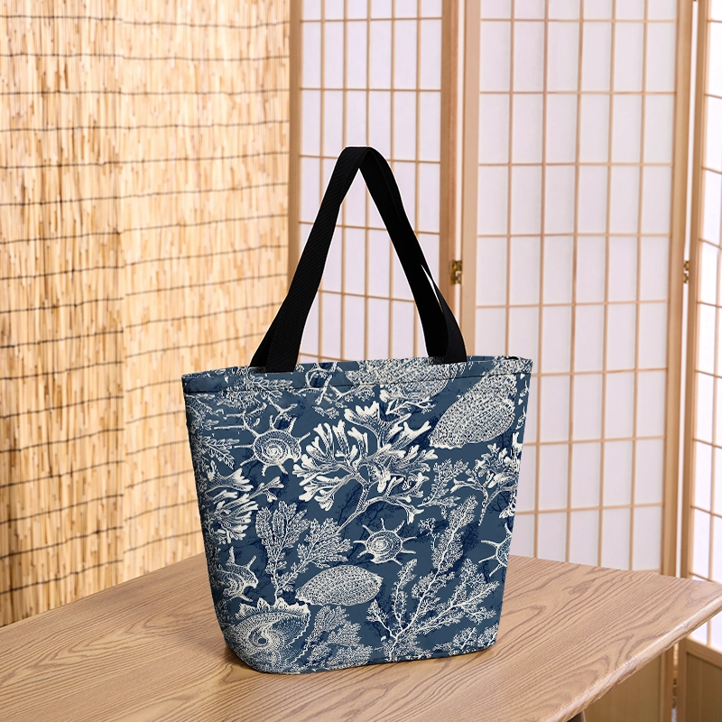 Tokyo-Tiger Marine Mystery Zipper Tote Bag