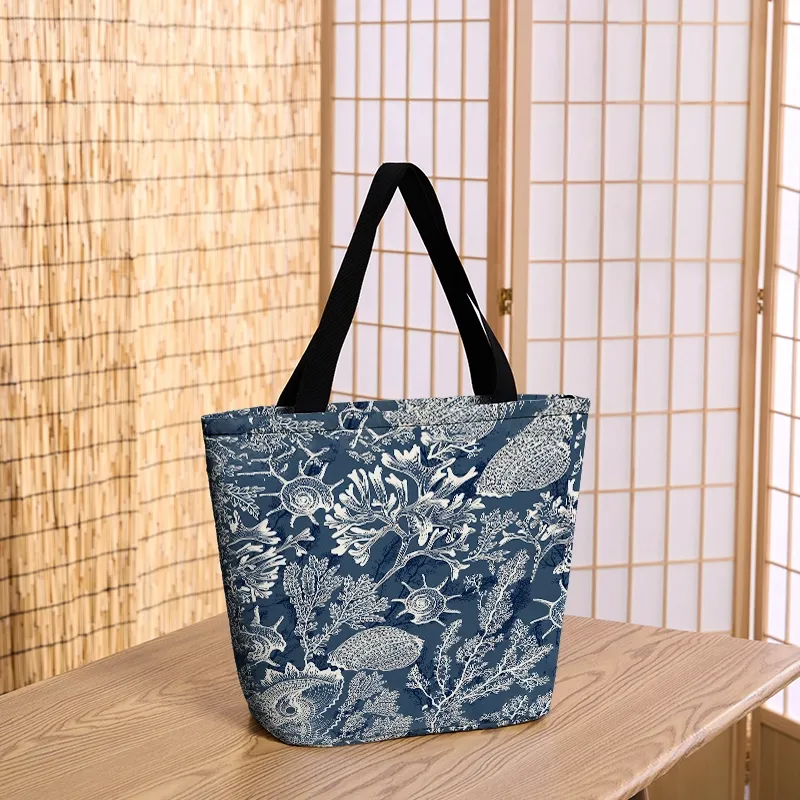 Tokyo-Tiger Marine Mystery Zipper Tote Bag