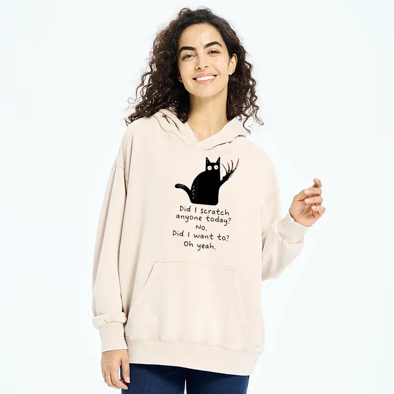 Tokyo-Tiger Cats With Sharp Claws Washed Hoodie