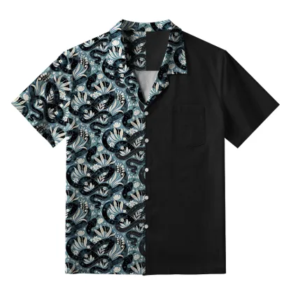 Tokyo-Tiger Floral Serpent Aloha Hawaiian Shirt