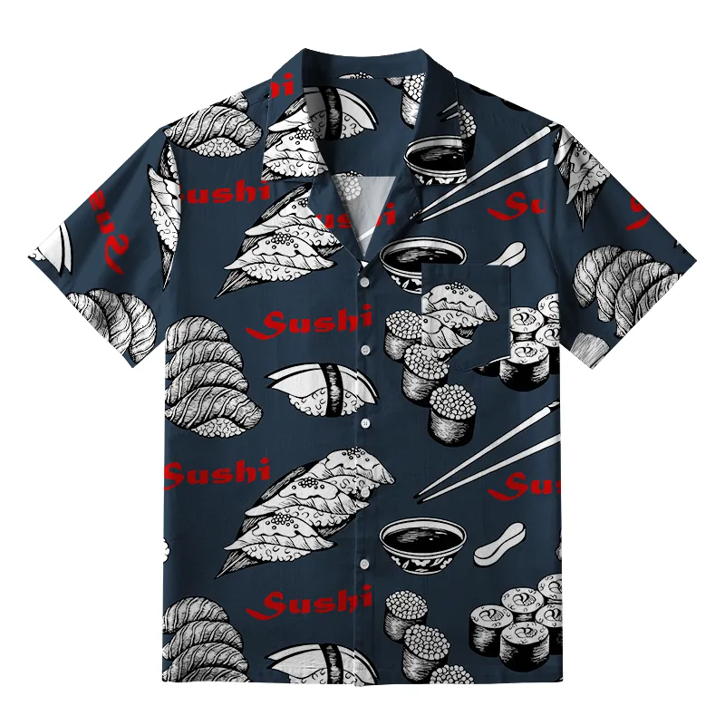 Tokyo-Tiger Sushi Feast Aloha Hawaiian Shirt