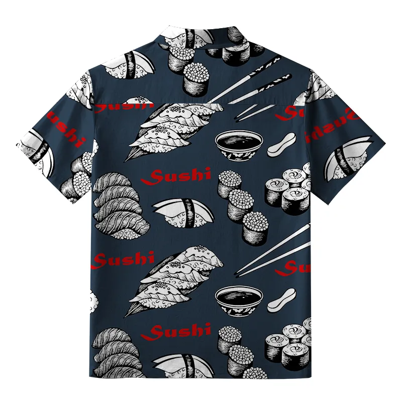 Tokyo-Tiger Sushi Feast Aloha Hawaiian Shirt