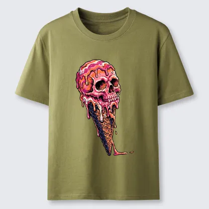 Tokyo-Tiger Skull Ice Cream Art Classic T-Shirt