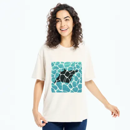 Tokyo-Tiger Manta Ray Fish Washed T-Shirt