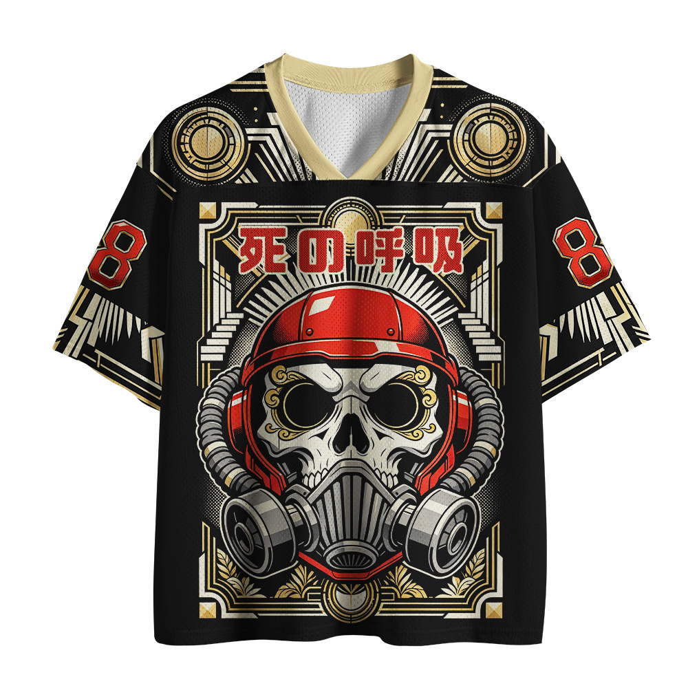 Tokyo-Tiger Death Breath Skull Mesh Jersey