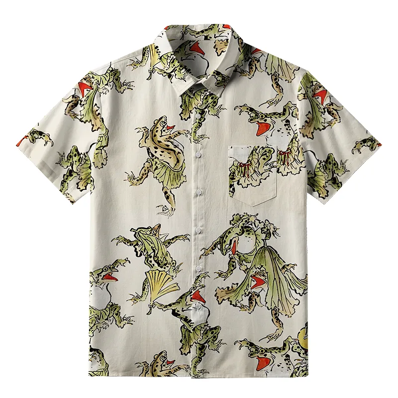 Tokyo-Tiger Frog Dance Button-up Shirt Sale