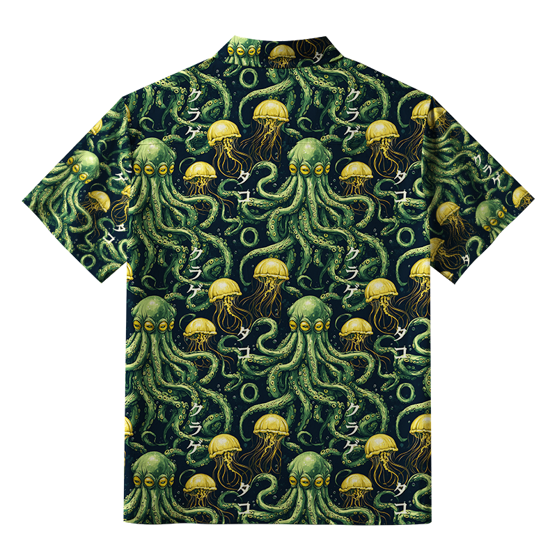 Tokyo-Tiger Mystical Octopus Button-up Shirt