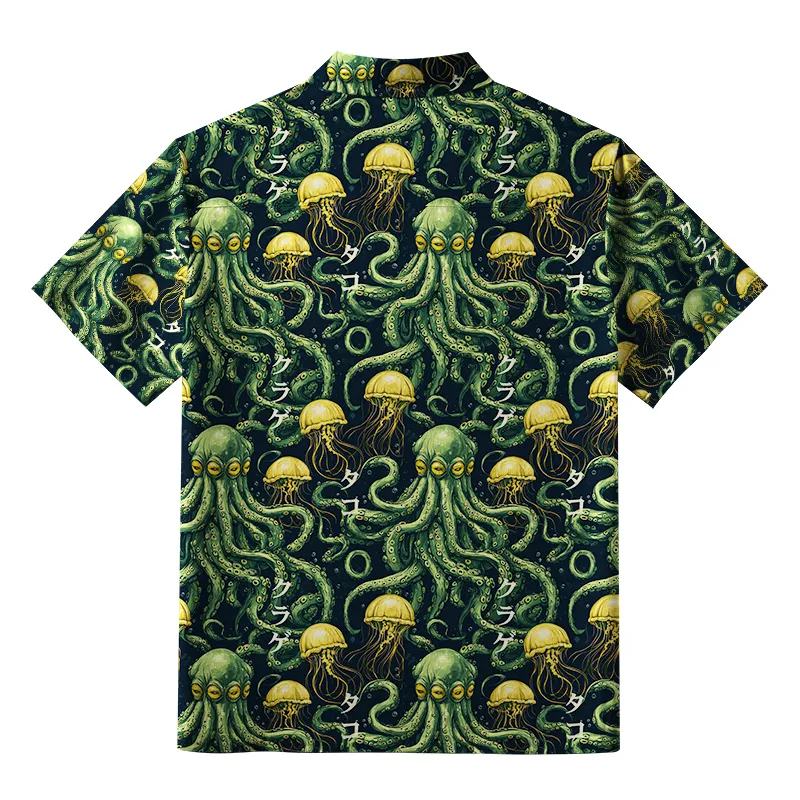 Tokyo-Tiger Mystical Octopus Button-up Shirt