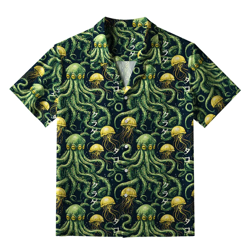 Tokyo-Tiger Mystical Octopus Aloha Hawaiian Shirt Sale