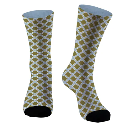 Tokyo-Tiger Rhombus Staggered Pattern Socks