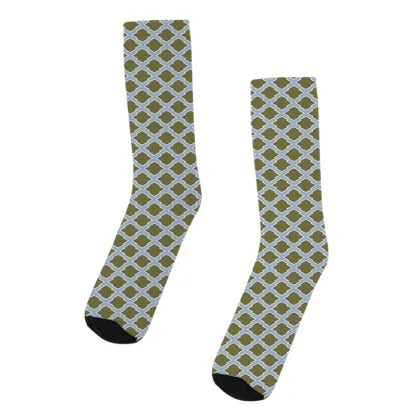 Tokyo-Tiger Rhombus Staggered Pattern Socks