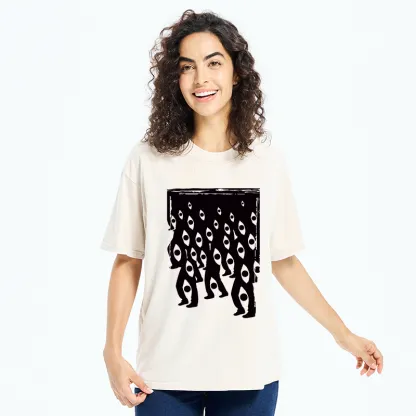 Tokyo-Tiger Misaligned Vision Art Washed T-Shirt