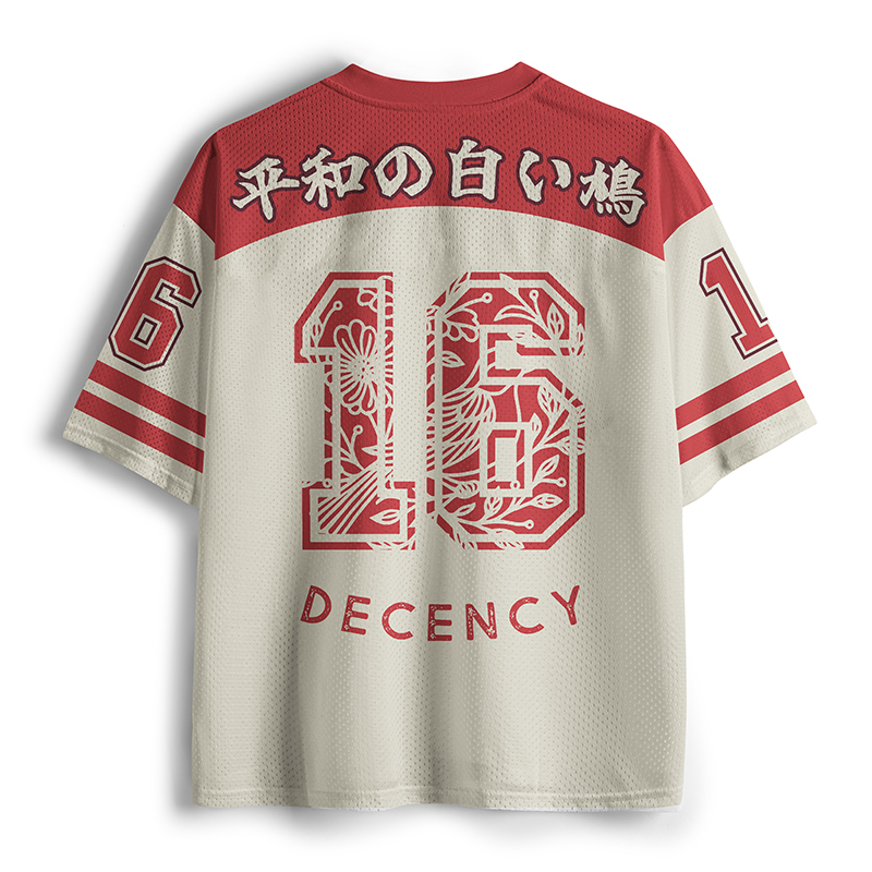 Tokyo-Tiger Pigeon That Was Moved Two Mesh Jersey