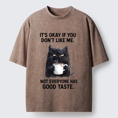 Tokyo‑Tiger Sassy Cat Energy Washed T‑Shirt