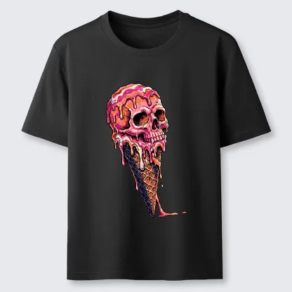 Tokyo-Tiger Skull Ice Cream Art Classic T-Shirt