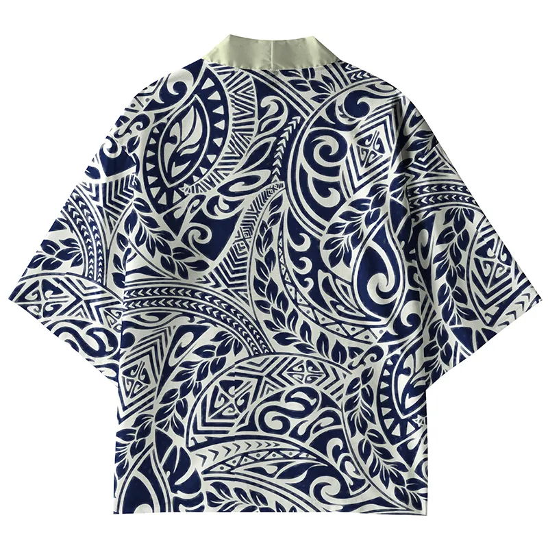 Tokyo-Tiger Leaf Pattern Kimono Cardigan