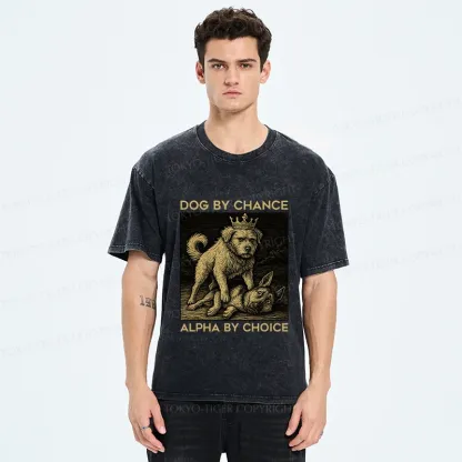Tokyo-Tiger Birth Of The Dog King Washed T-Shirt