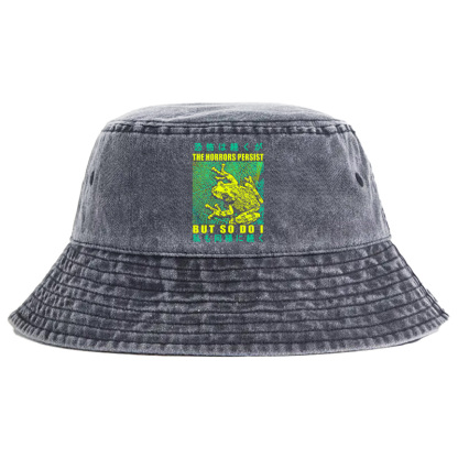 Tokyo-Tiger The Horrors Persist Frog Washed Bucket Hat