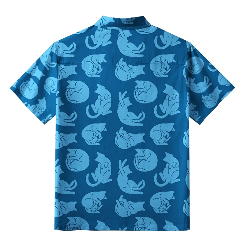 Tokyo-Tiger Cats In Different Actions Button-up Shirt