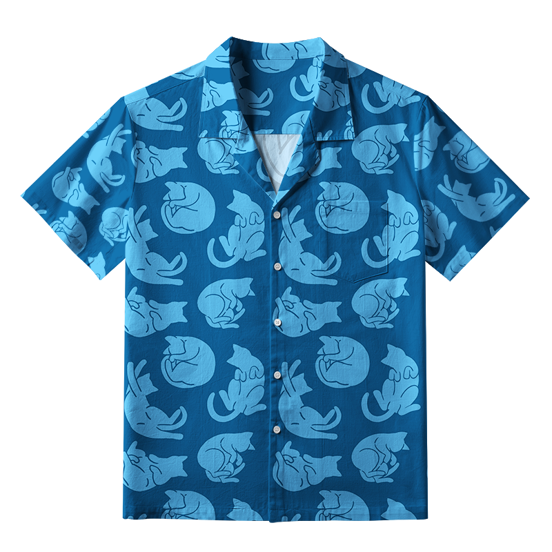 Tokyo-Tiger Cats In Different Actions Aloha Hawaiian Shirt
