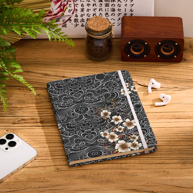 Tokyo-Tiger Floral Whirl Notebook