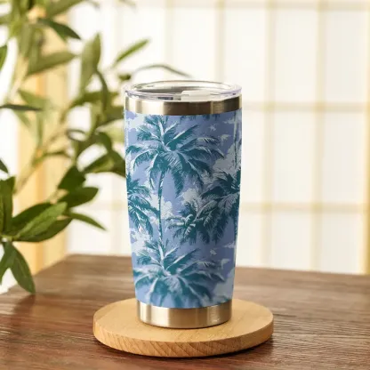 Tokyo-Tiger Coconut Palm 20oz Tumbler