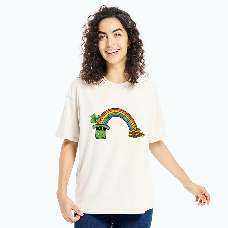 Tokyo-Tiger Rainbow Saint Patrick Washed T-Shirt