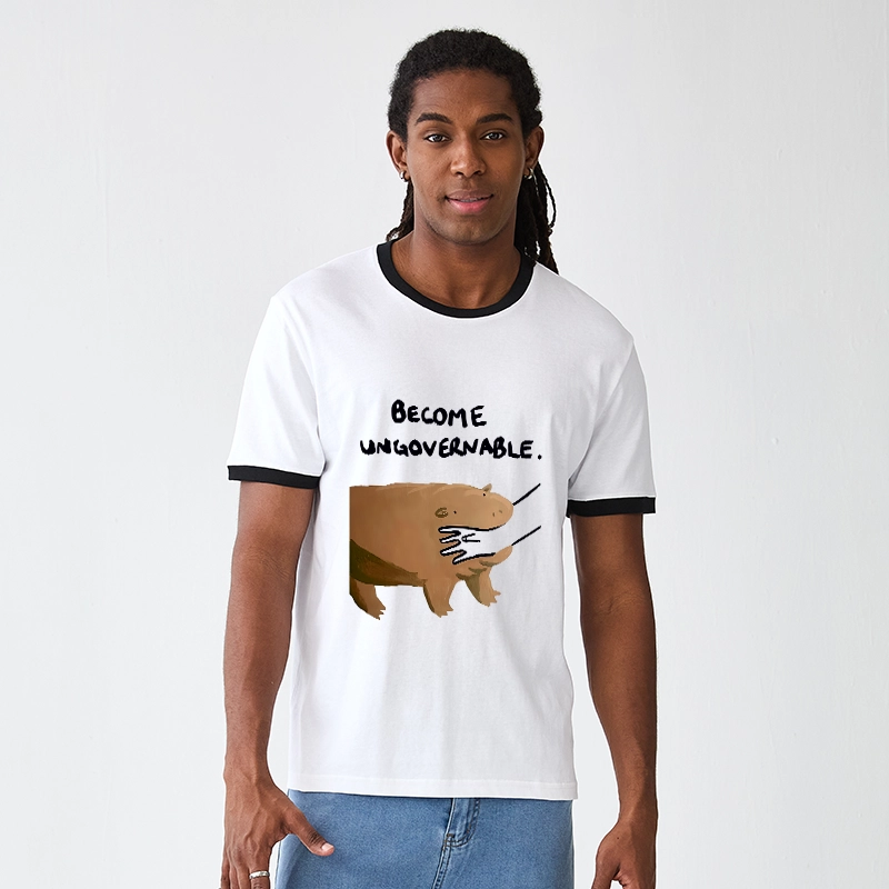 Tokyo-Tiger Moo Deng Bites Someone's Arm Trim T-Shirt