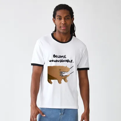 Tokyo-Tiger Moo Deng Bites Someone's Arm Trim T-Shirt