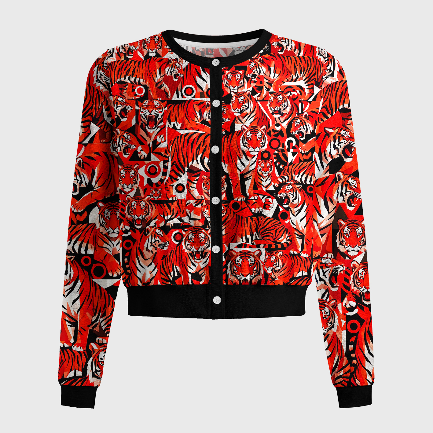 Tokyo-Tiger Tigers On The Edge Of Chaos Women's Lightweight Cardigan