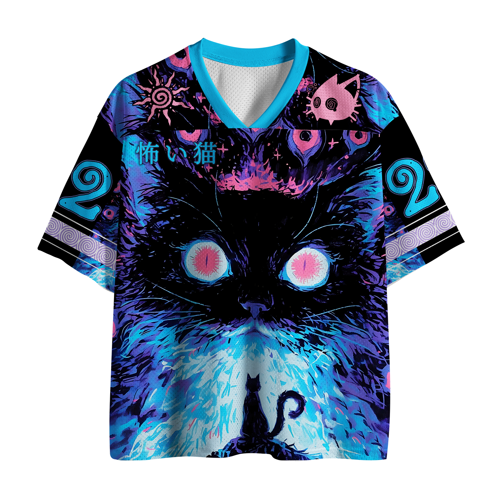 Tokyo-Tiger Cat Staring Into Your Soul Mesh Jersey