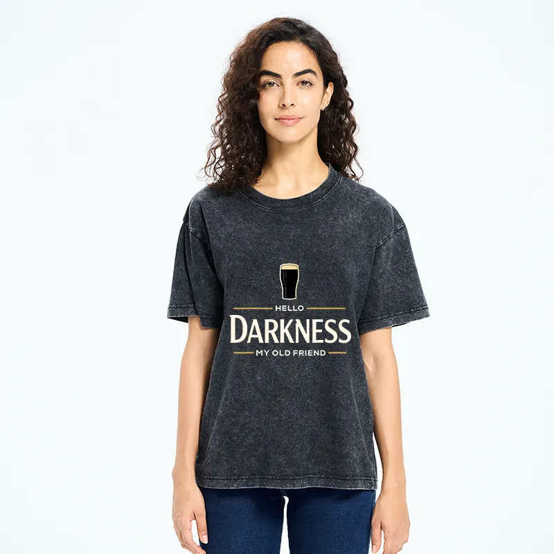Tokyo-Tiger St. Patrick’s Day Hello Darkness My Old Friend Washed T-Shirt
