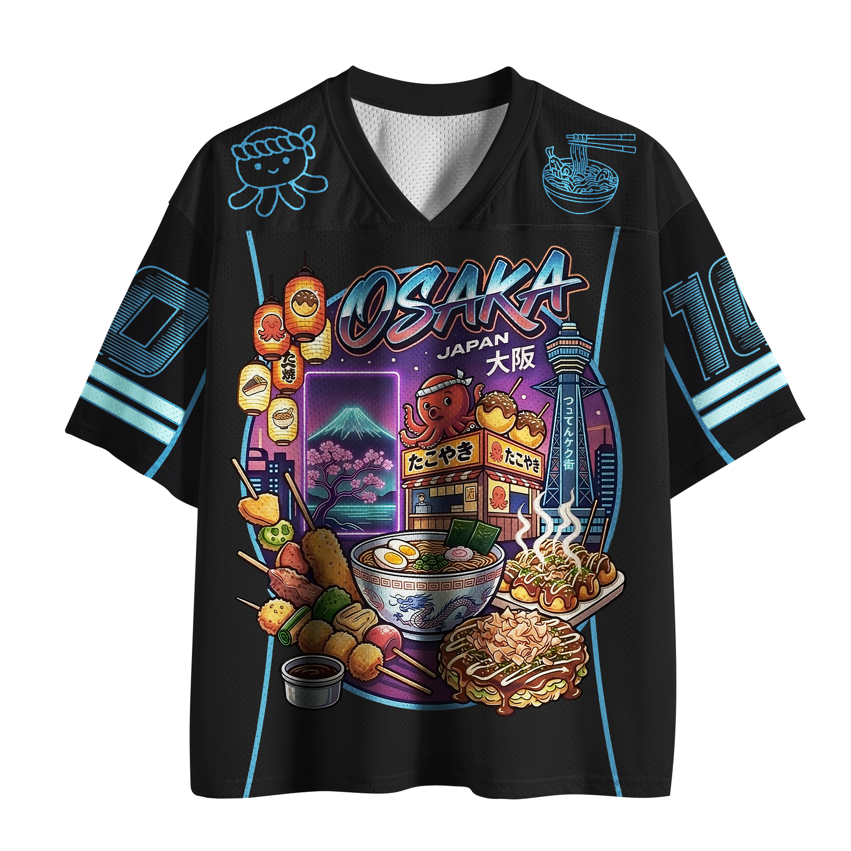 Tokyo-Tiger Vibrant Osaka Hub Mesh Jersey