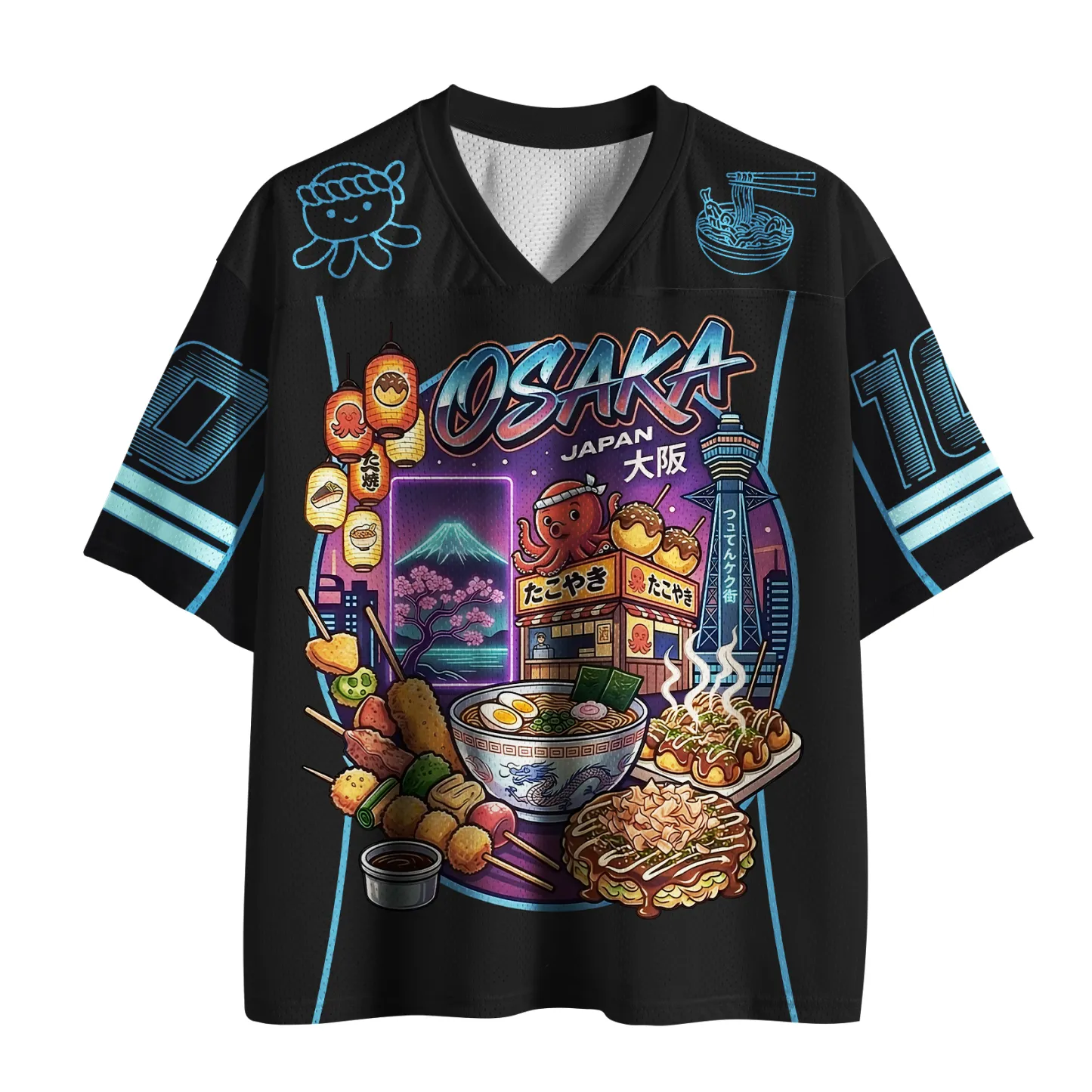 Tokyo-Tiger Vibrant Osaka Hub Mesh Jersey