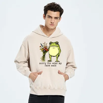 Tokyo-Tiger Frog Sorry Mode Activated Washed Hoodie