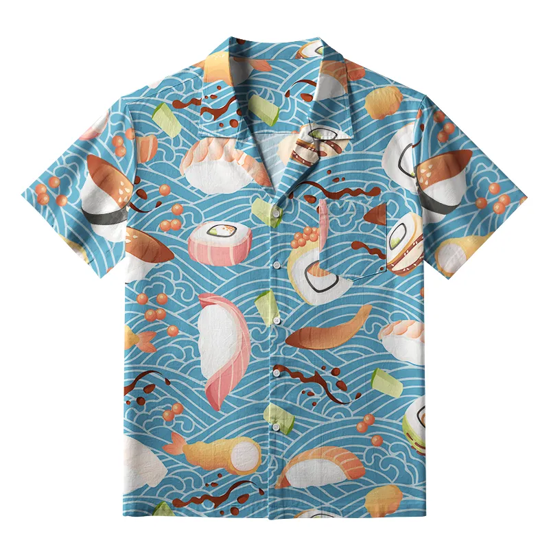 Tokyo-Tiger Yummy Sushi Aloha Hawaiian Shirt