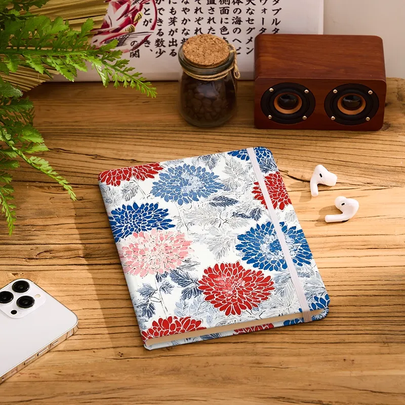 Tokyo-Tiger Vibrant Floral Notebook