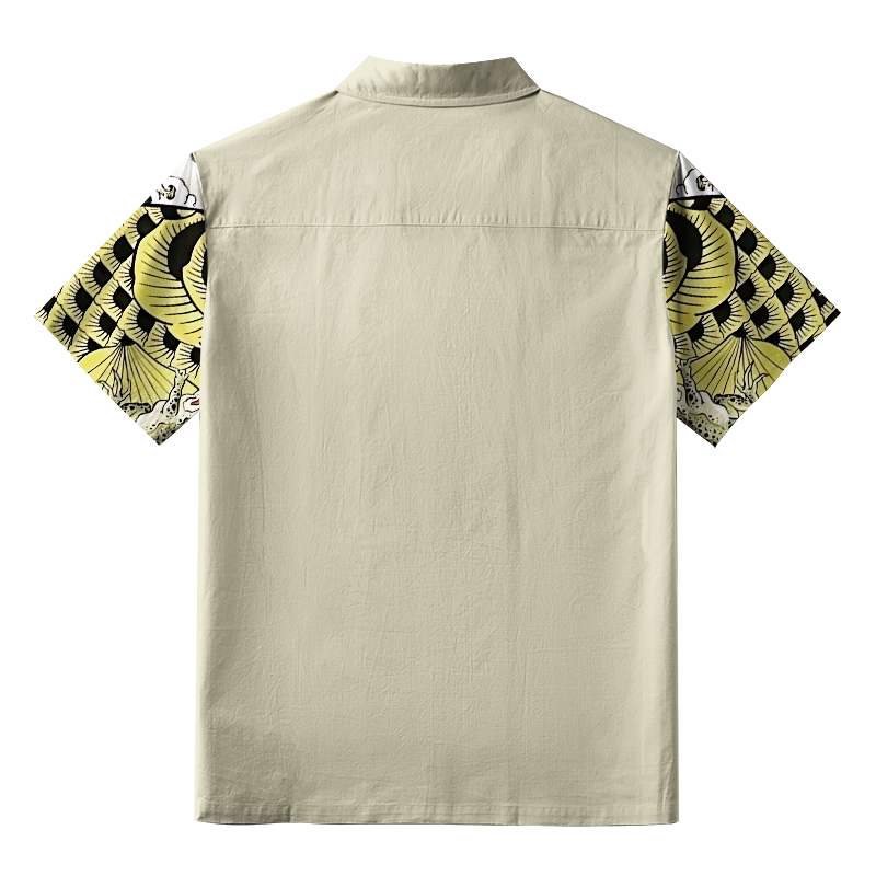 Tokyo-Tiger Funny Frog Riding Koi Aloha Hawaiian Shirt