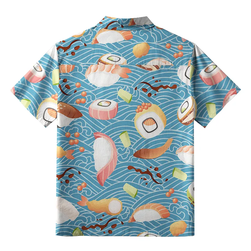 Tokyo-Tiger Yummy Sushi Aloha Hawaiian Shirt