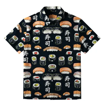 Tokyo-Tiger Delicious Sushi Button-up Shirt