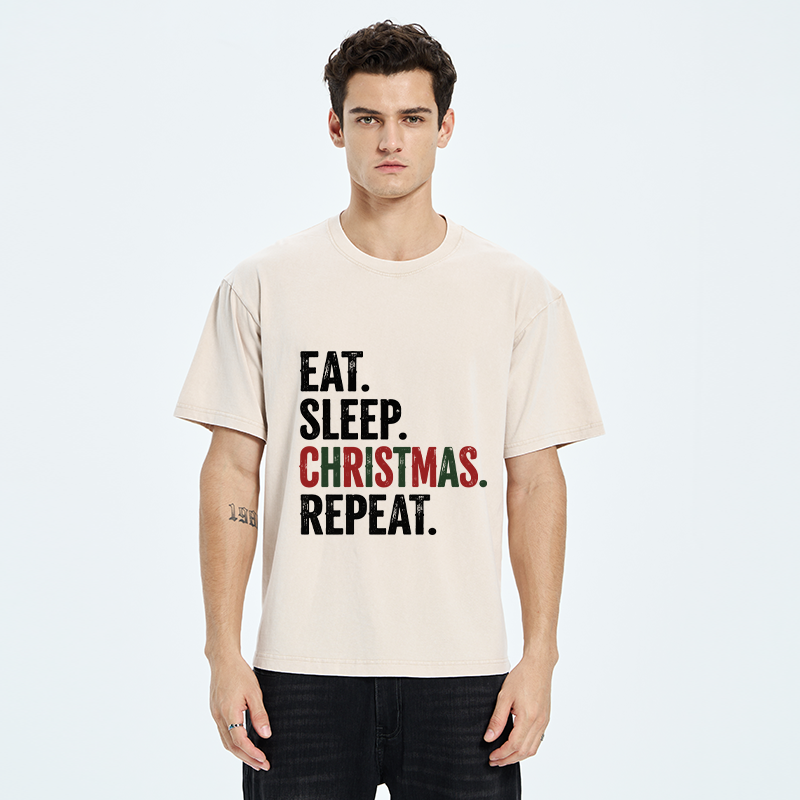 Tokyo-Tiger Christmas Daily Repeat Washed T-Shirt