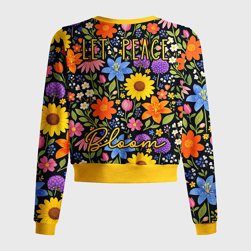 Tokyo-Tiger Let Peace Bloom Women's Lightweight Cardigan