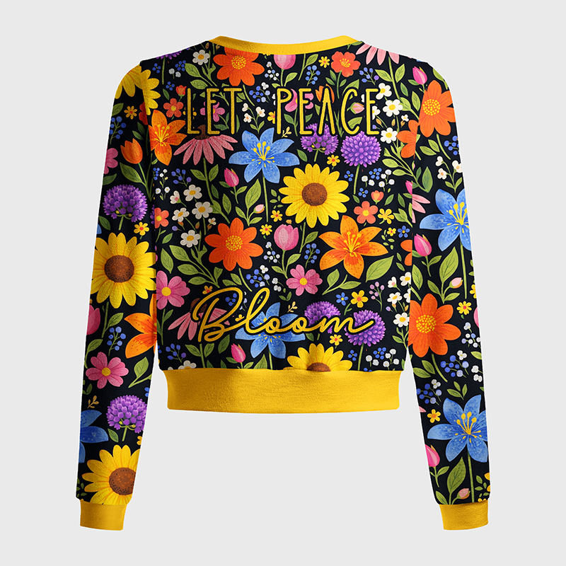 Tokyo-Tiger Let Peace Bloom Women's Lightweight Cardigan