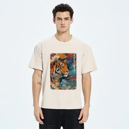 Tokyo-Tiger Tiger Of The Cloud Sea Washed T-Shirt