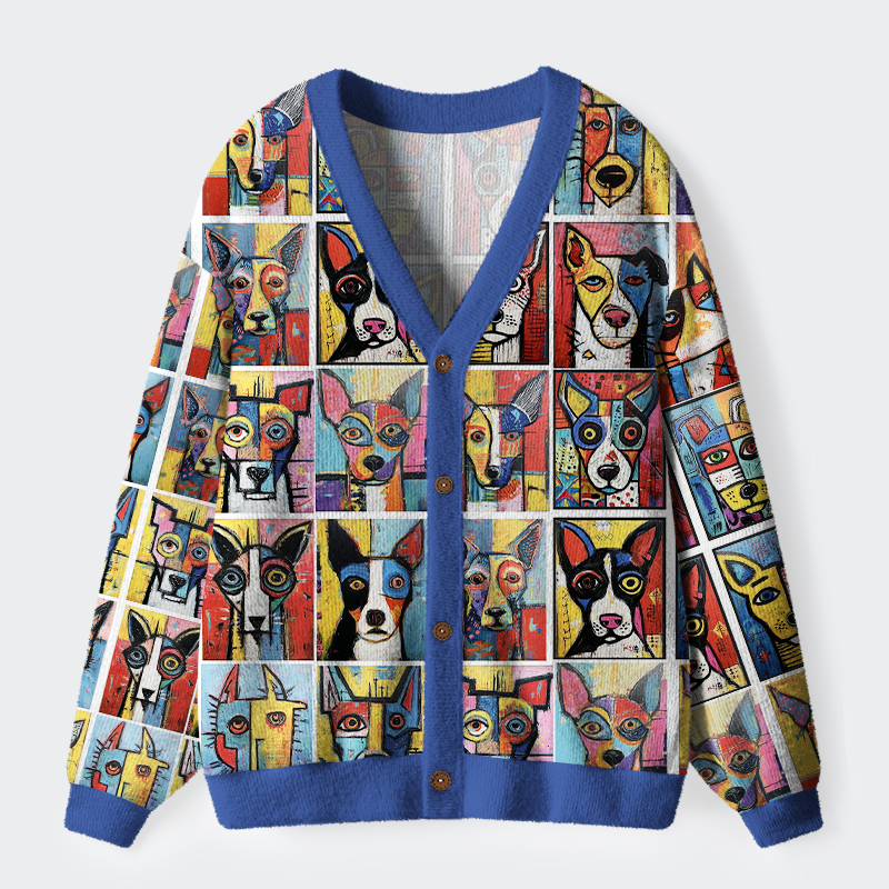 Tokyo-Tiger Paw-casso：The Artful Dog Ugly Cardigan Sweater