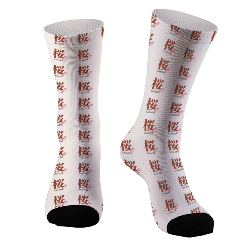 Tokyo-Tiger Japanese Sakura Kanji Socks