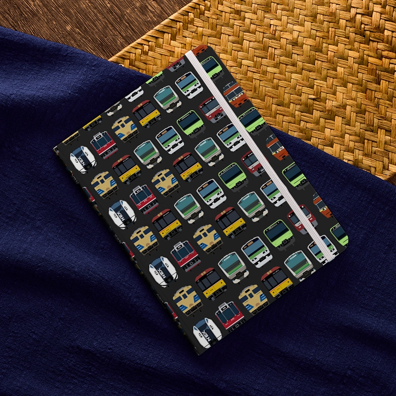 Tokyo-Tiger Japanese Traditional Trains Notebook