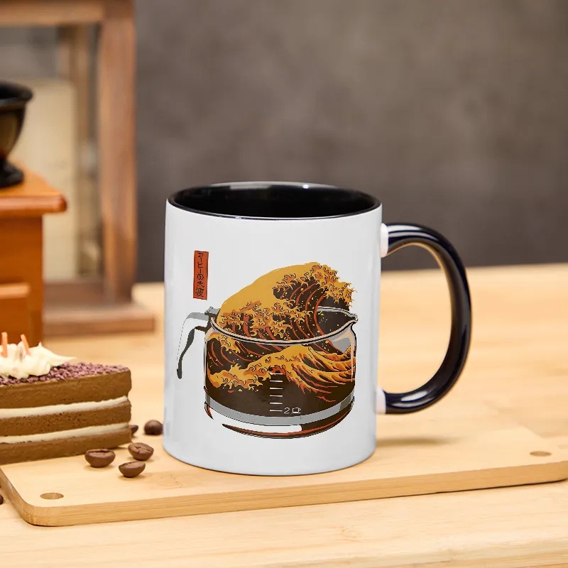 Tokyo-TigerThe Great Wave Of Coffee Japanese Classic Mug